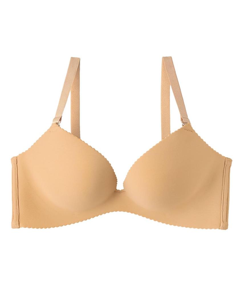 Emefiel Super Bra for Full Nude Beige Push-Up (R) (Single Item) Women, Cleavage, C80,