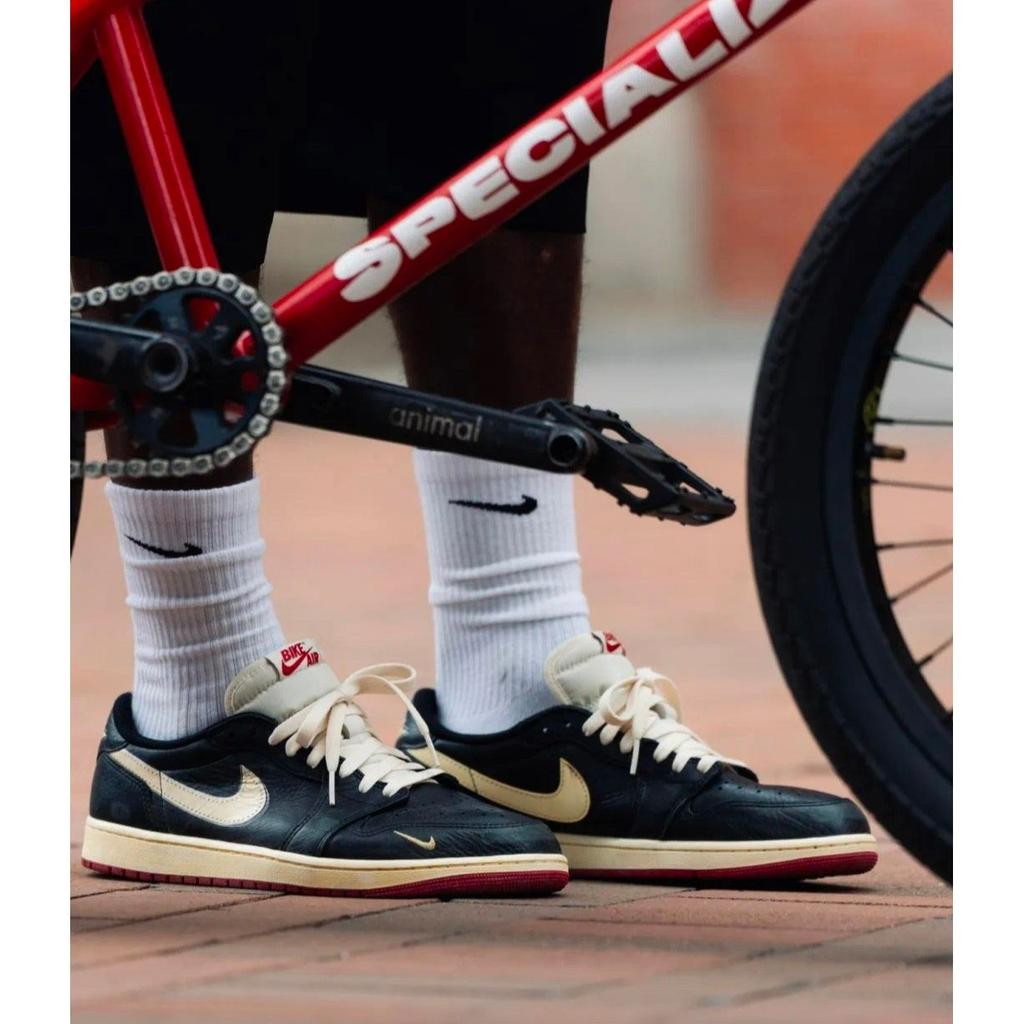 Nigel Sylvester X Air Jordan 1 Low OG Better With Time Unisex Sneakers Cream Black Muslin IB8958-001