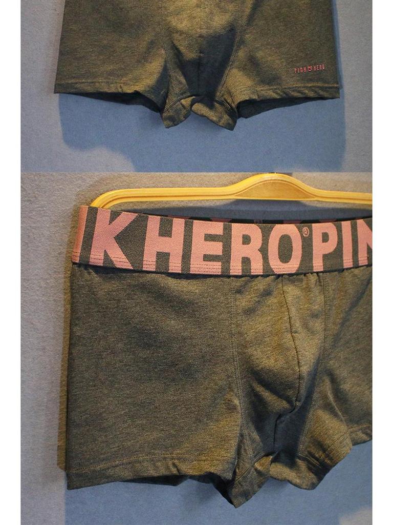 Men's Pure Cotton Breathable Boxer Briefs - Sporty Mid-Rise Fashion.