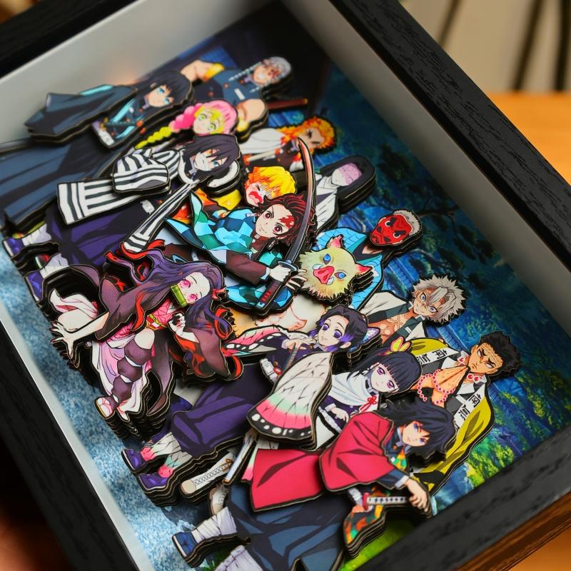 Anime Umgebung Chara Figur Ständer Malerei Handgemachtes Geschenk Zangetsu Familie Ganzes Bild Handgemachtes Spielzeug Sammlerstück