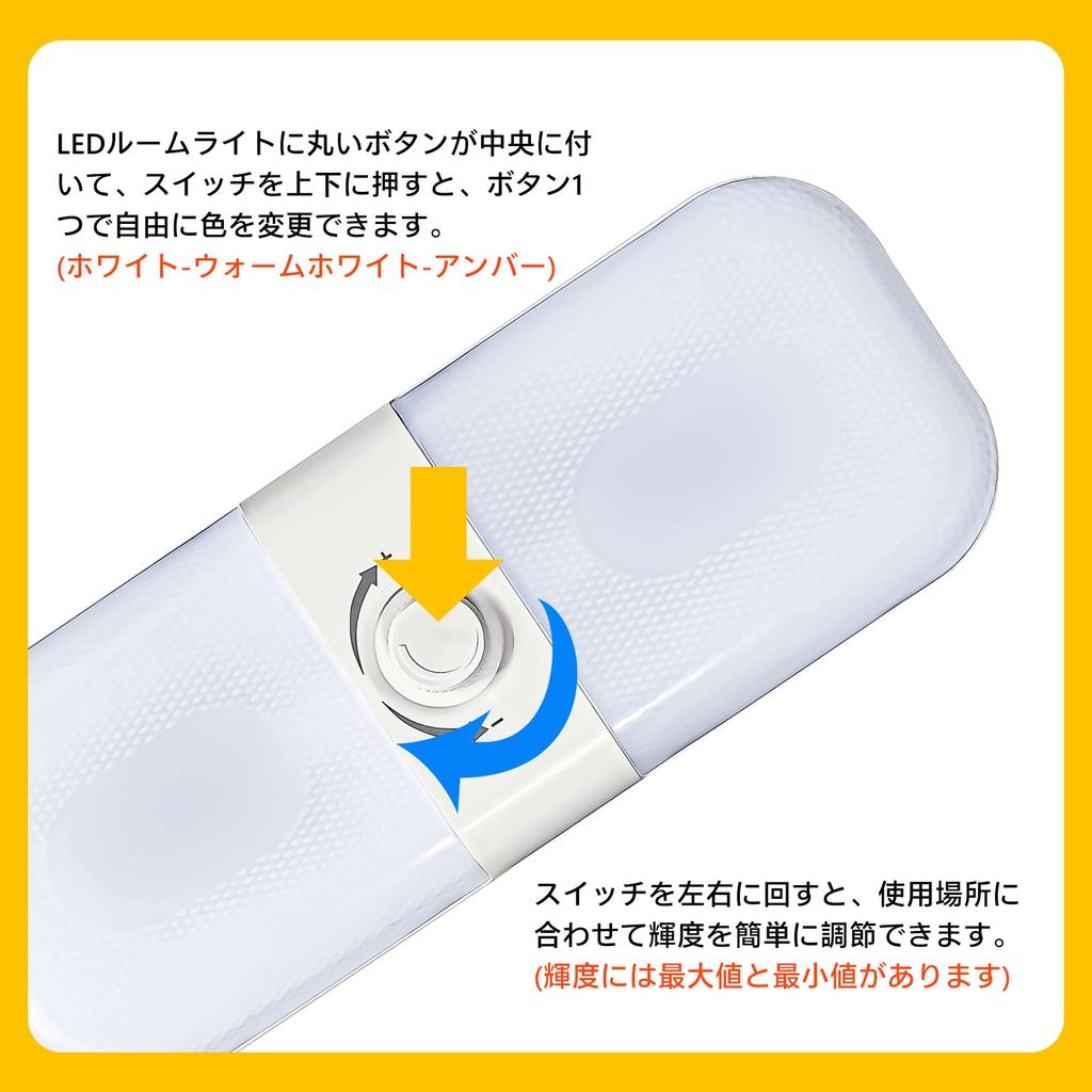 GZRUICA Room Camper Interior Cargo Universal Interior Lighting for Small Marker Tent and Work 2835 White Screw 1 Piece Warm DC12V-24V 120-LED Lamp,