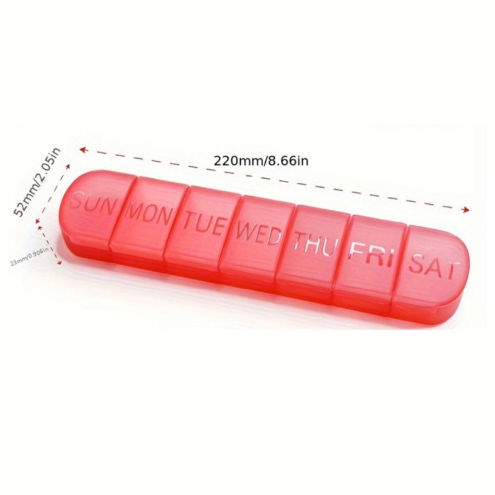 Weekly Pill Case Portable 7 Days Medicine Tablet Box Travel Drugs Storage Organizer Vitamin Fish Oil Compartments Packaging Case