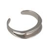 Asymmetrical Sculptural Bracelet Silver