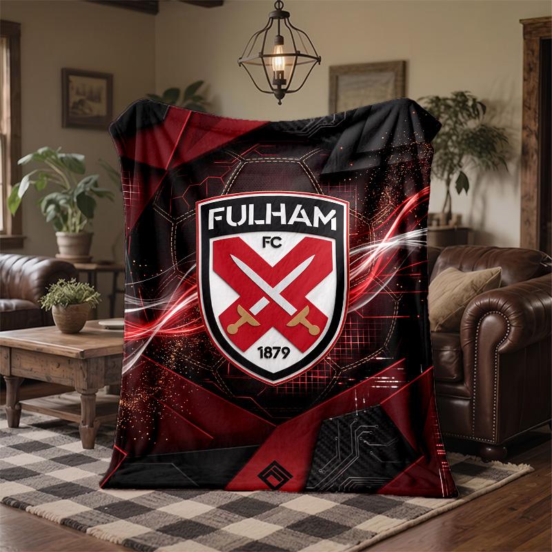 Fulham Fußball Druck Flanell Decke Weich Warm Sofa Bett Überwurf für Zuhause Büro Schlafzimmer