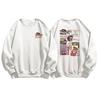 Trendy crayon small round neck loose sweater jacket women's autumn and winter velvet small pullover long-sleeved