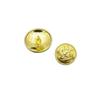 10Pcs Metal Buttons Daquan High-End Delicate Stripes Gold Embossed Jacket Jacket Jeans Sweater Buttons