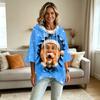 Sweat à capuche pour femme avec imprimé de Noël Coupe ample Pull