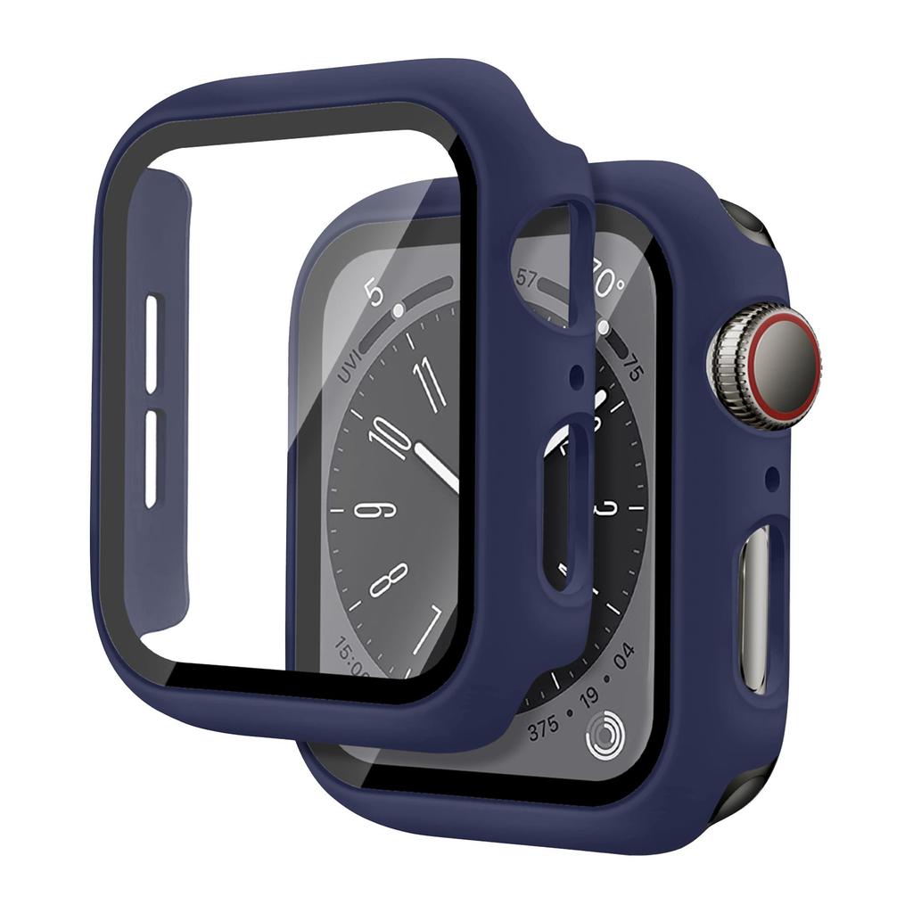 Glass+Cover For Apple Watch case 46mm 44mm 40mm 45mm 41mm 42mm 38mm Accessories Screen Protector iwatch series 10 9 8 7 6 5 3 SE