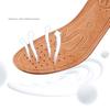 Fashion 2pc Cowhide Leather Insole for Shoes Men Boots Shoe Inserts Soft Breathable Deodorant Anti-slip Template Shock Absorbing Insoles