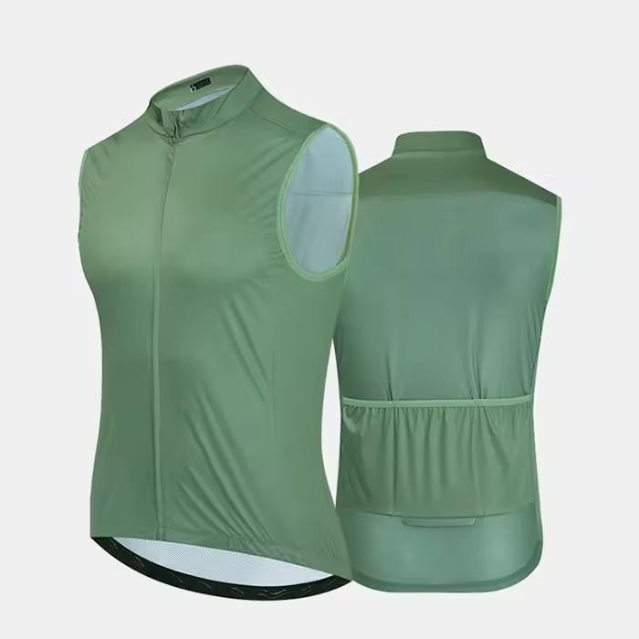 Men's Adult Plus Size Cycling Jersey Vest Waterproof Windproof Breathable Lightweight Anti-UV Quick Dry Recyclable
