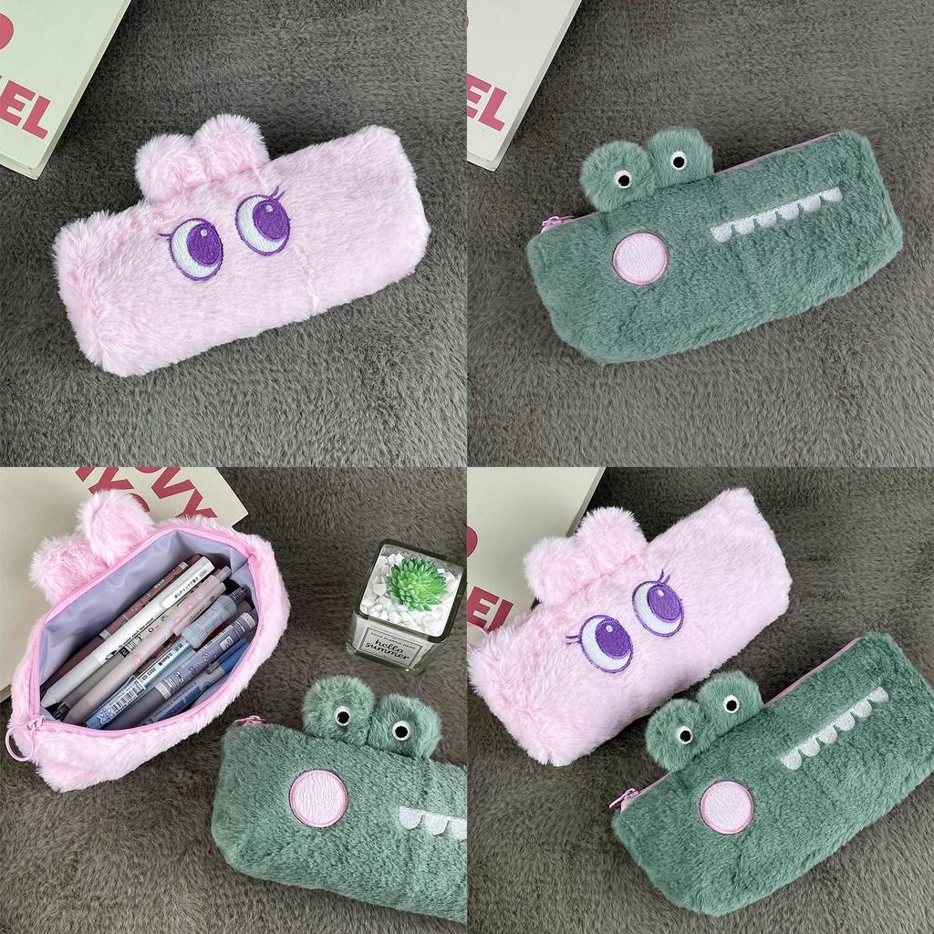 Rabbit Cartoon Crocodile Pencil Case Animal Plush Toy Highcapacity Kid Gifts