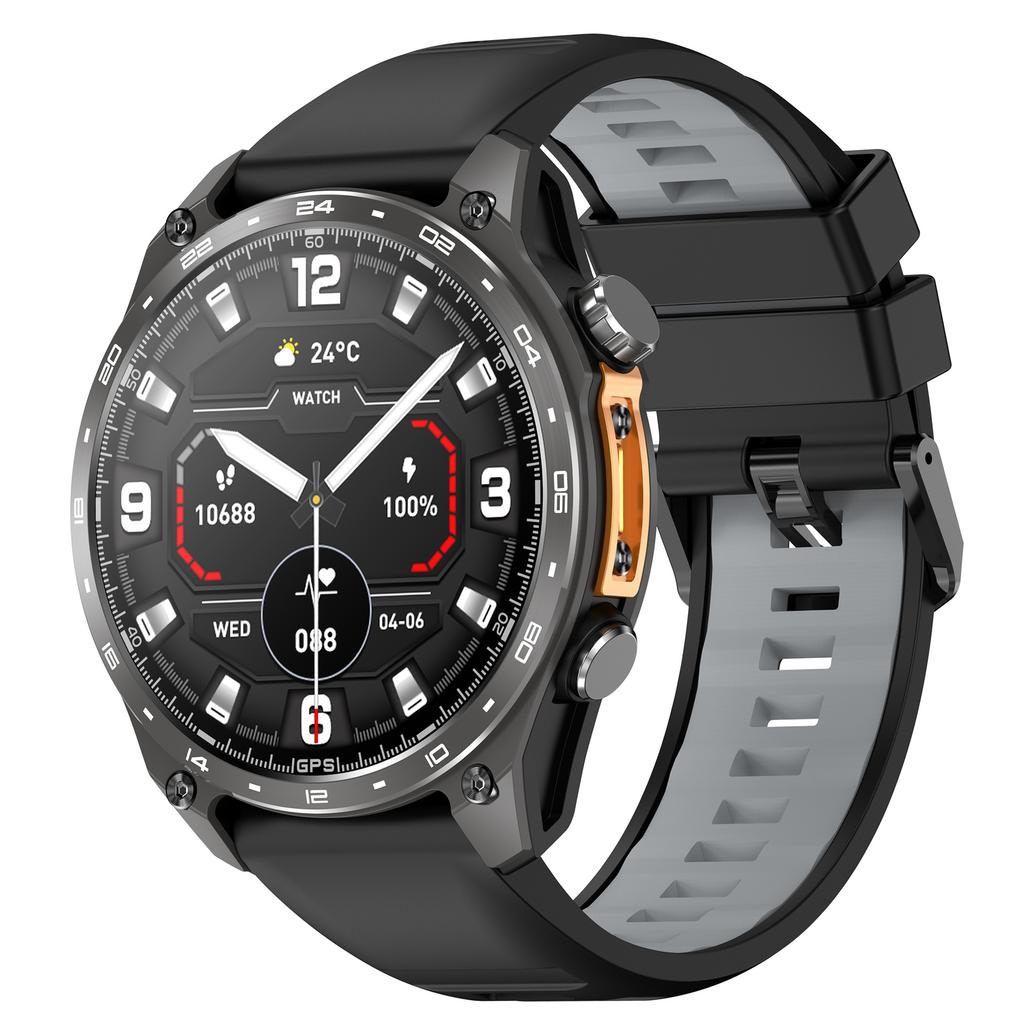 New GPS Offline Map SmartWatch 4GB Memory Altitude Compass Flashlight Fitness Tracker Outdoor 3ATM Smartwatch for Men