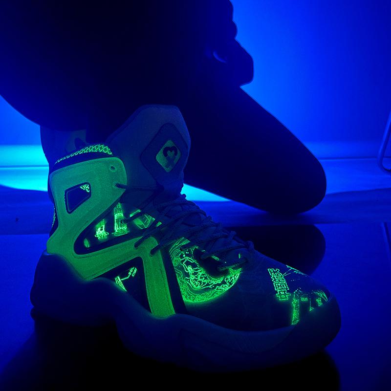 Ny herremote Basketballsko av høy kvalitet Pustende sportssko Tennissneakers