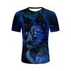Novelty Beach Cat Beer Pattern Print T-shirt 3D Men Women Trend Personality Tops Oversized Short sleeve Crew Neck Streetwear Tee