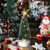 Mini Künstlicher Weihnachtsbaum Helles LED-Licht Bastelartikel Wohnzimmer Schlafsaal