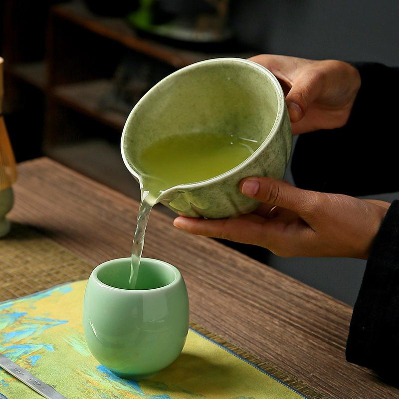 Traditional Matcha Tea Set Ceramic Bowl Chasen Whisk Scoop Handmade Japanese Style Tea Ceremony Tools Complete Kit