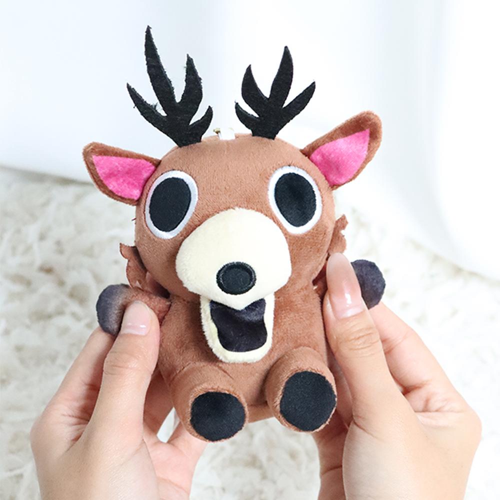 17cm 99 Nights in The Forest Deer Buddy Plush Toy Cute Deer Buddy Keychain Pendant Doll Game Surrounding Deer Toy Birthday Gifts