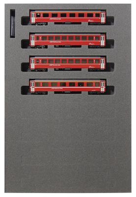KATO N Gauge Alps Red Passenger Car Ew I 4-car Additional Set 10-1414 Railway Model Passenger Car
