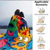 1pc Colorful Cartoon Pattern Blanket Warm, Cozy, And Soft, Suitable for Sofas, Beds, Cars, And Office Use.Perfect for Camping And Travel, Making It a