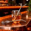 2-in-1 Stainless Steel Straw And Blender Flexible Reusable Whisk Straw for DIY Creative Shapes Kitchen Essential for Coffee Shops Restaurants