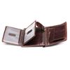 Men Short Faux Leather Wallet Large Capacity Bi-fold Wallet with Zipper Pocket Cash Coin Card Holder Folding Front Pocket Business Wallet