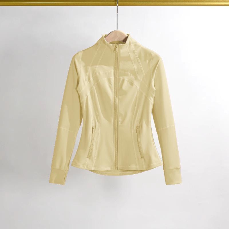 Yoga Clothing Jacket Women Slimming Running Training Sports Stand-up Collar Long-sleeved Fitness Clothing Body-slimming Pilates