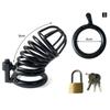 Male Chastity Device Stainless Steel Cock Cage Hollow Breathable Penis Sleeve Erotic Urethral Lock Ring Adult Sex Toys for Men