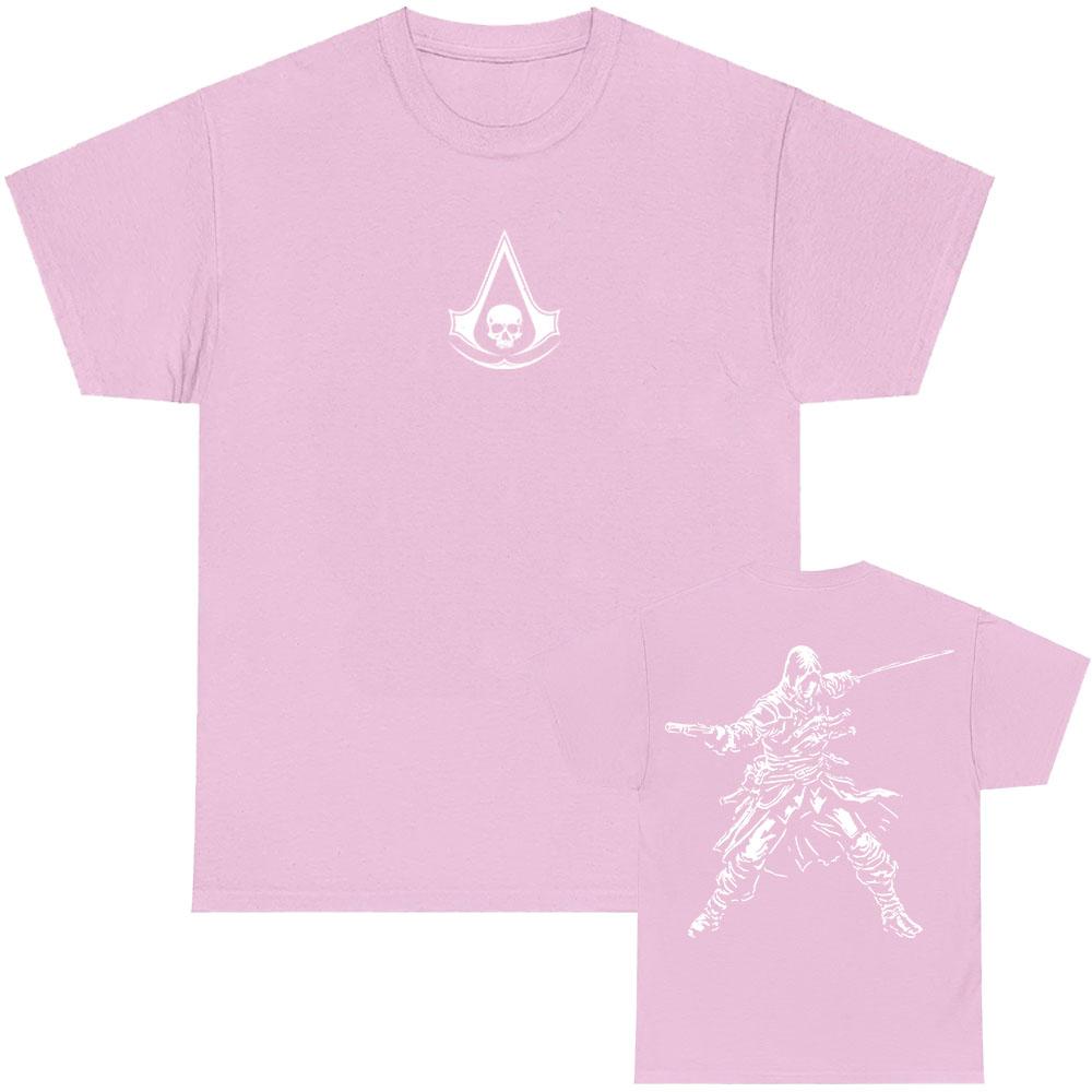 Assassin's Creed Black Flag Resynced Map T-Shirt Unisex Streetwear Lässig Rundhals Sommer T-Shirts Grafik Herren Damen Tee