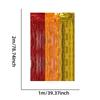 6Pcs Rainbow Photo Backdrop Hanging Streamers  For Festival Event And Celebration Foils Fringes Tinsel Curtains