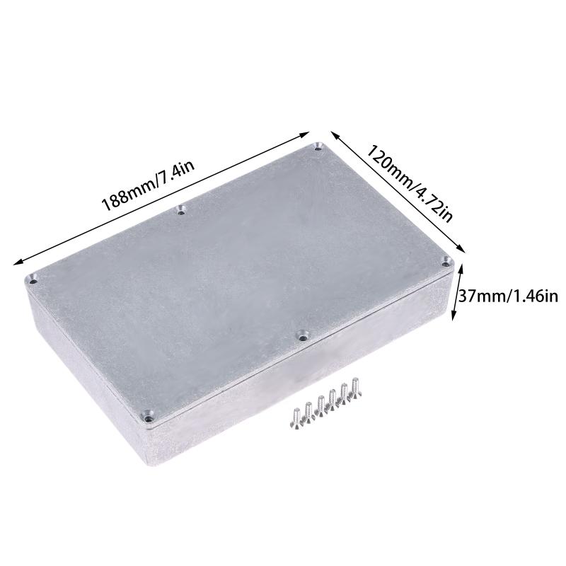 Guitar Accessories Guitar Effect Pedal Enclosure With Screws Die Cast Aluminium Box Enclosures Aluminum Stomp Box Enclosure