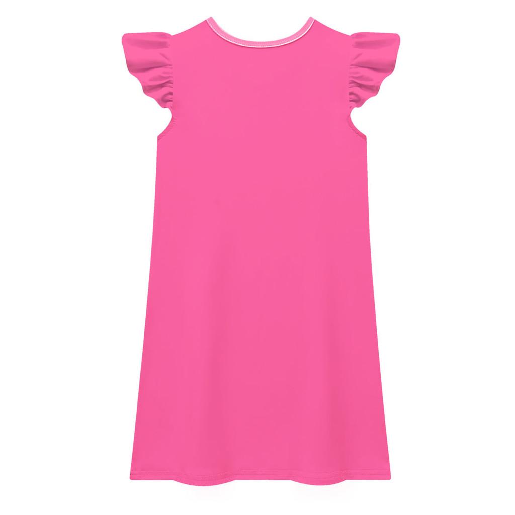 83068 Vestido Colorido Estampado Princesa Rosalina para Meninas