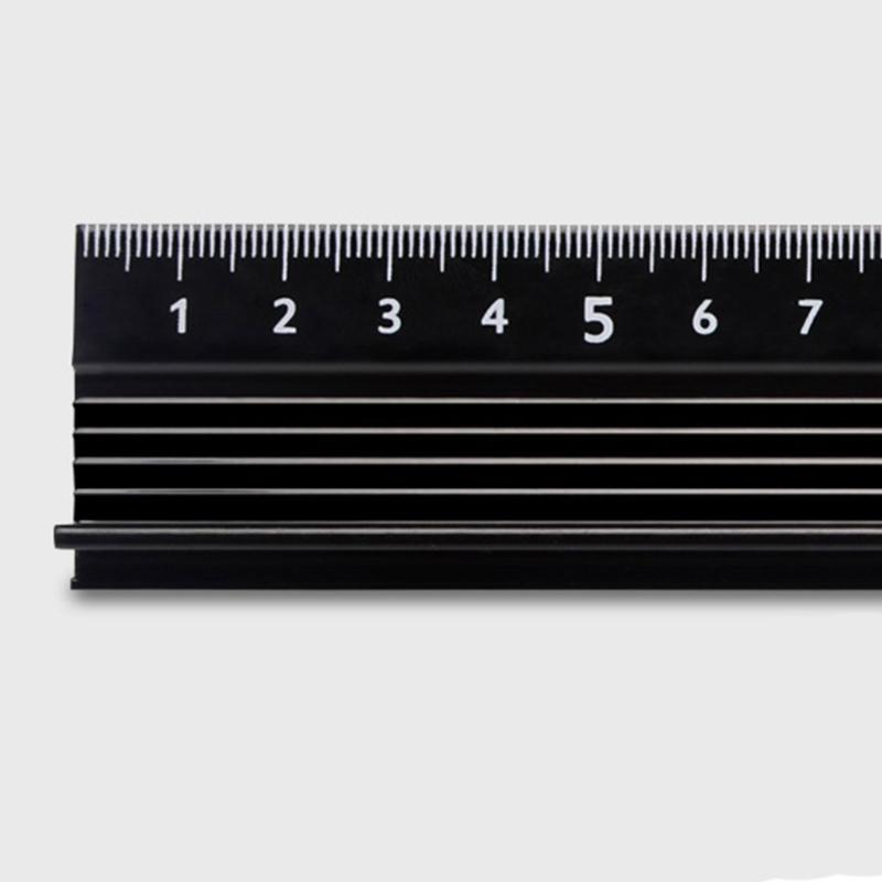 Metal Crafting Ruler L Type Safety Ruler with Clear Scale Cutting Ruler for Cutting and Craft Projects