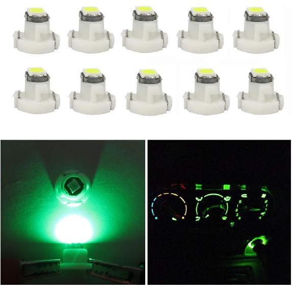 WLJH 10x White T3 Led Neo Wedge trument Dash Light Dashboard A/C Climate Control Bulb For Honda Civic Odyssey 2001-2010