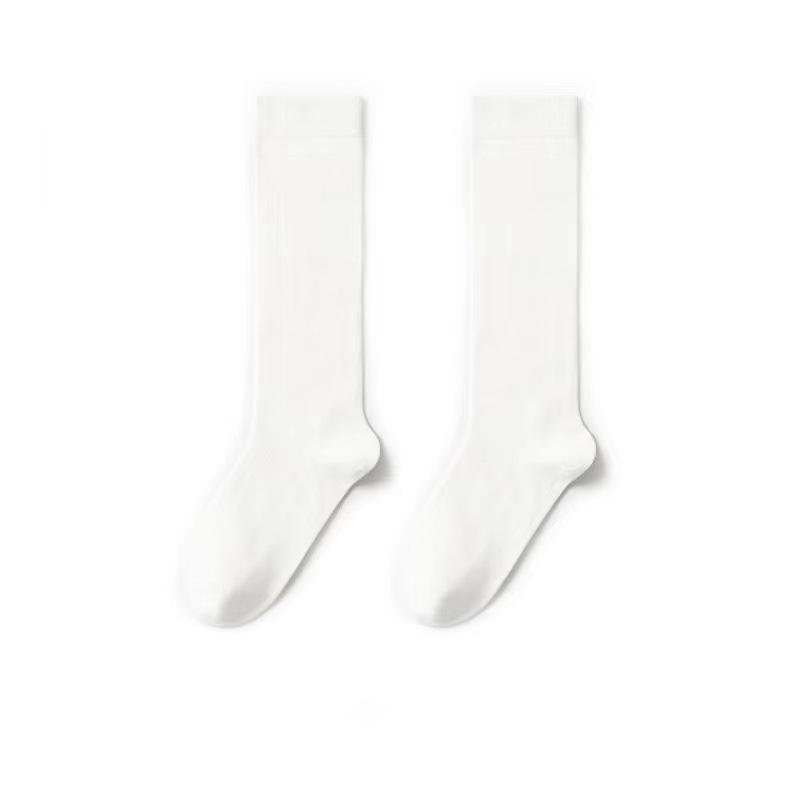 Women's Low-Pressure Over-the-Knee Compression Socks – Slimming, High-Top, Half-Length, Black, for Spring/Autumn