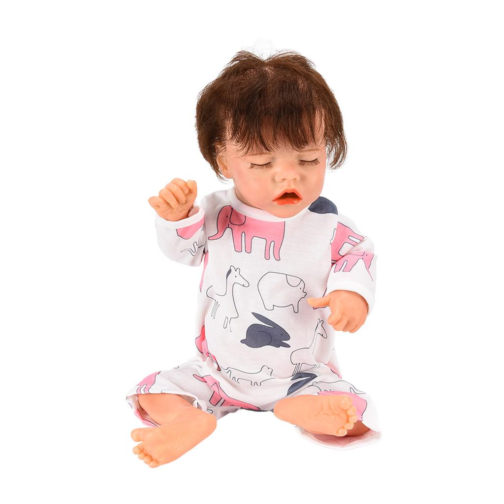 Realistische Neugeborenen-Babypuppen Waschbar Lebensechte Simulation Vinylkörper Babypuppe 18 Zoll für 3+