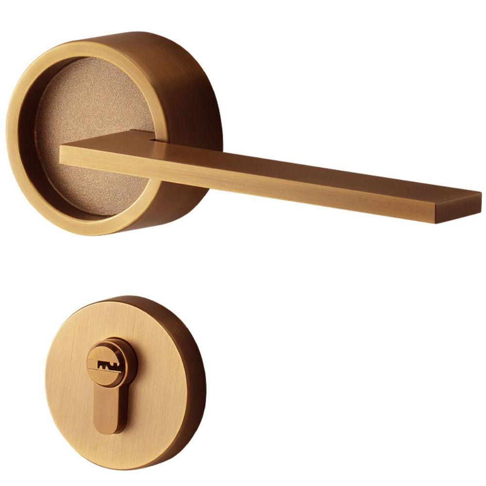 Anti-theft Design Door Handle Lock Zinc Zinc Zinc Alloy Deadbolt Lock Round Door Lock Bedroom Door