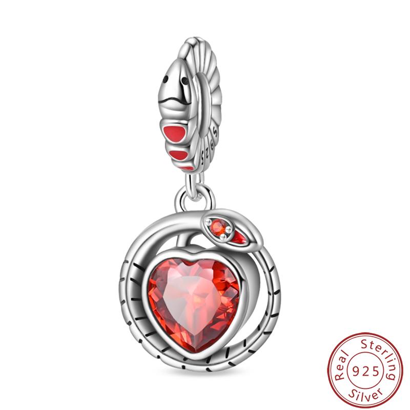 Red Copper Pomegranate Lipstick Apple Ladybug Playing Cards Charms Beads 3Mm Diy Fine Jewelry