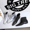 BIGTREE Autumn Winter Round Toe Ankle Boots Women Designer Zipper Wedges Heel Shoes Modern SHort Botas  De Mujer