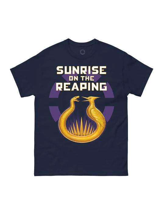 

Sunrise on The Reaping The Hunger Games Inspired Tshirt 100 Cotton Snake Bird Symbol Unisex Short Sleeve Tee Casual Tops L