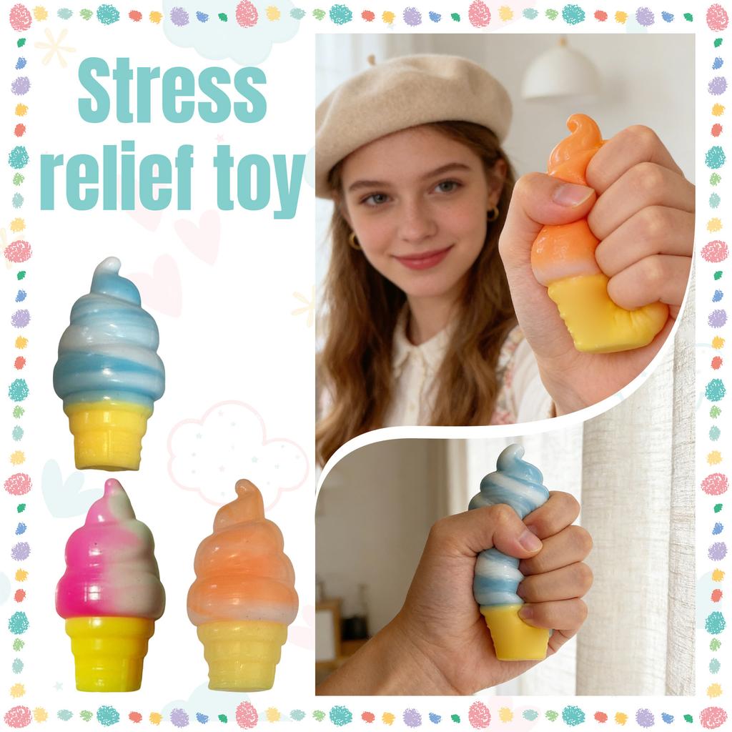 Maltose-flavored Ice Cream With A Soft, Translucent Texture Slow- Ice Cream With A Bouncy Feel Jelly-like Texture For Kneading