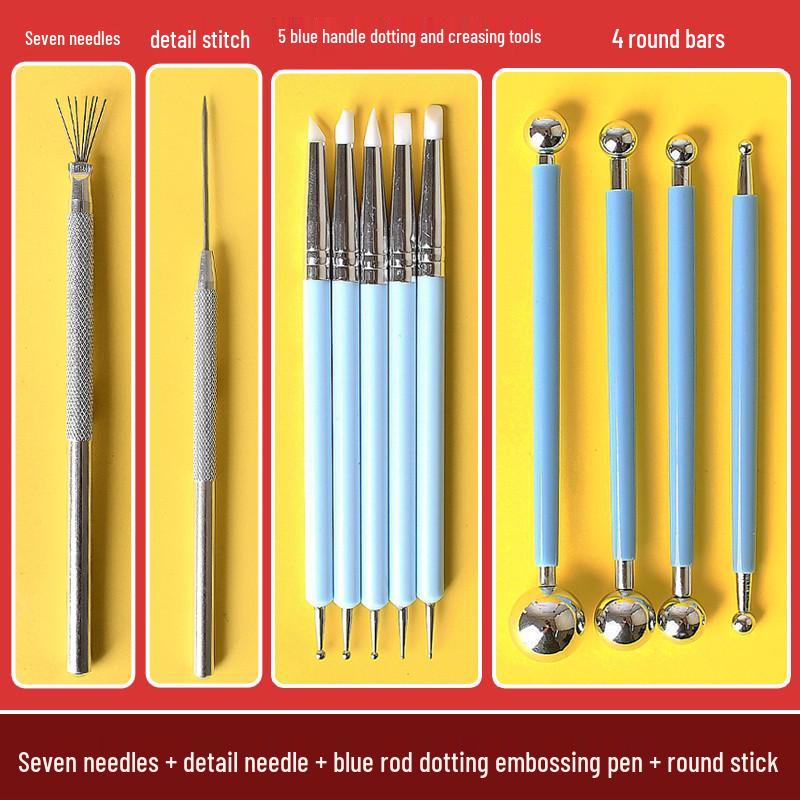 Edelstahl Ton Handwerks Werkzeuge: Halbkreis-Stab & Kugel-Formen-Set