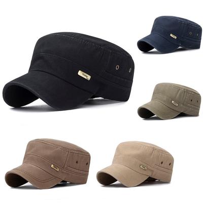 Modische Unisex-Schiebermütze im Militärstil, Vintage-Baseballmütze, Sport-Sonnenhut