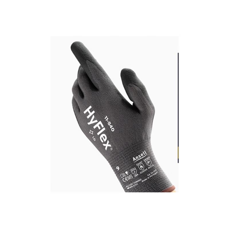 Нитриловые перчатки Ansell HyFlex 11-840 серый