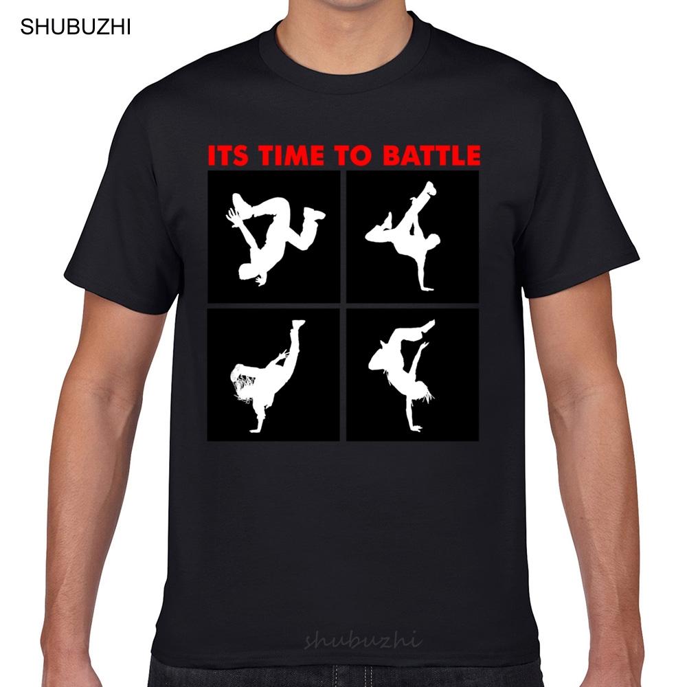 Tops T Shirt Men Breakdance Battle ONeck Vintage Geek Short Male Tshirt Fashion Tshirt Men Cotton Brand Teeshirt