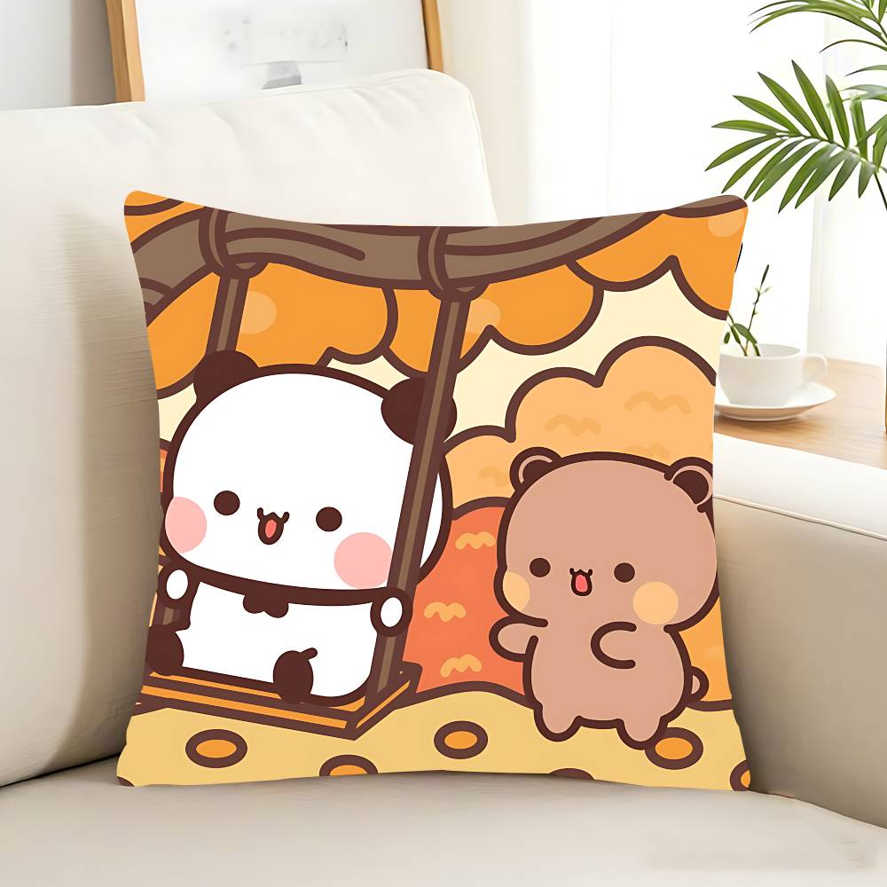 Bubu And Dudu Cute Cartoon Pillow Case Removable Washable Cushion Cover – All-Season Soft Linen