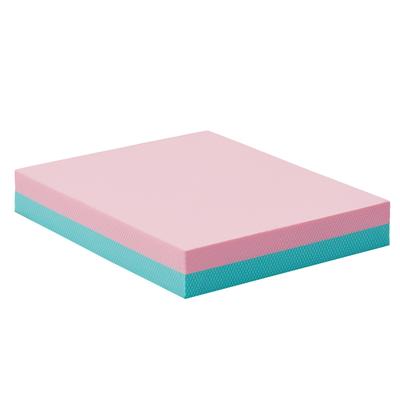 Sozilifty Balance Schaumstoffpolster für und Yoga und Light Pad, Matte mit hoher Dichte, Dick, Rutschfest, Übung, Fitness, (Pink Blau) (40336cm)