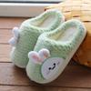 Cixi Yunuo Shoes 2025 New Children's Cotton Slippers Cute Cartoon Rabbit Middle Children's Slippers Children's Home Shoes
