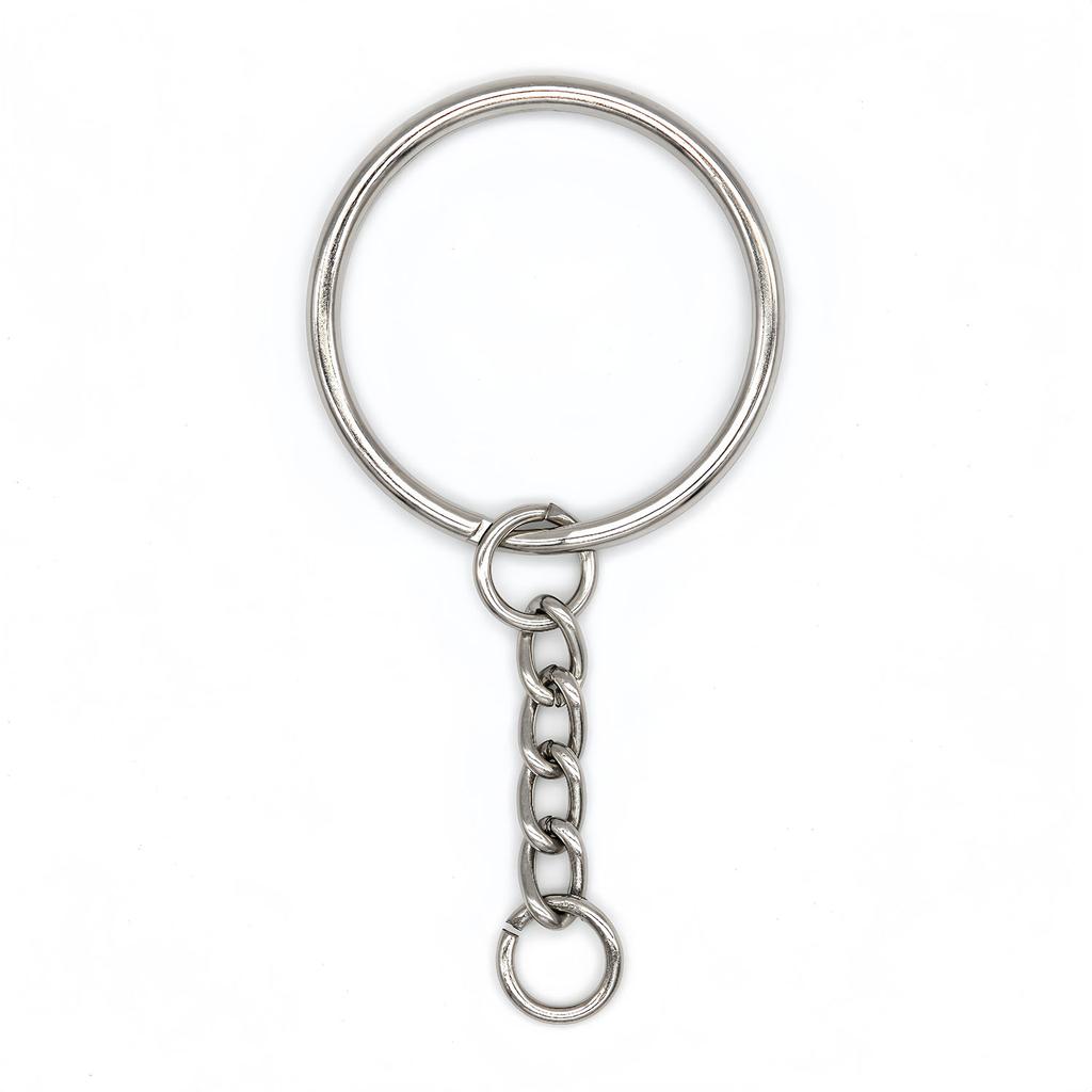 5Pcs Key Ring Key Chain Round Split Keyfob Keyrings With Jump Ring for Keychain Pendants DIY Jewelry Making Accessories