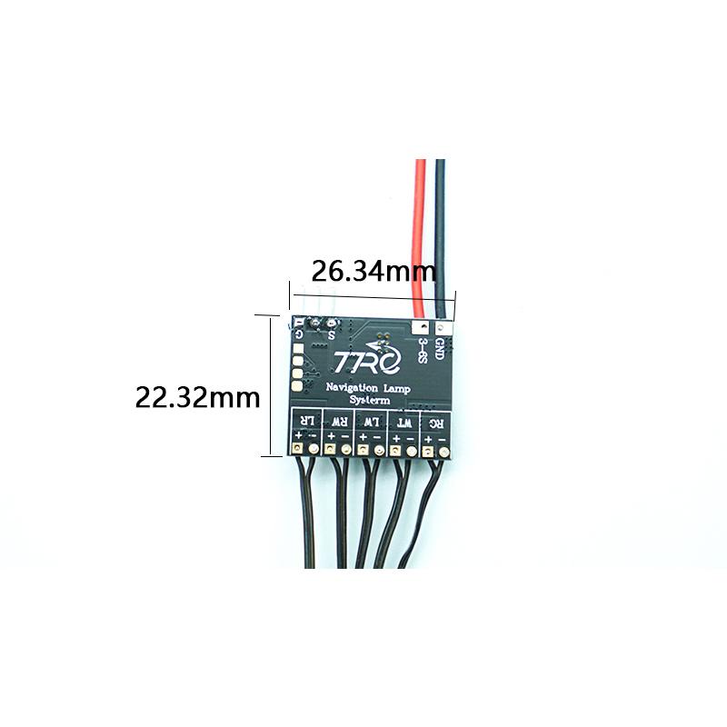 RC Model LED Light for Radio Controlled Fixed Wing Plane Avion Aircraft Sonicmodell 1200mm Binary