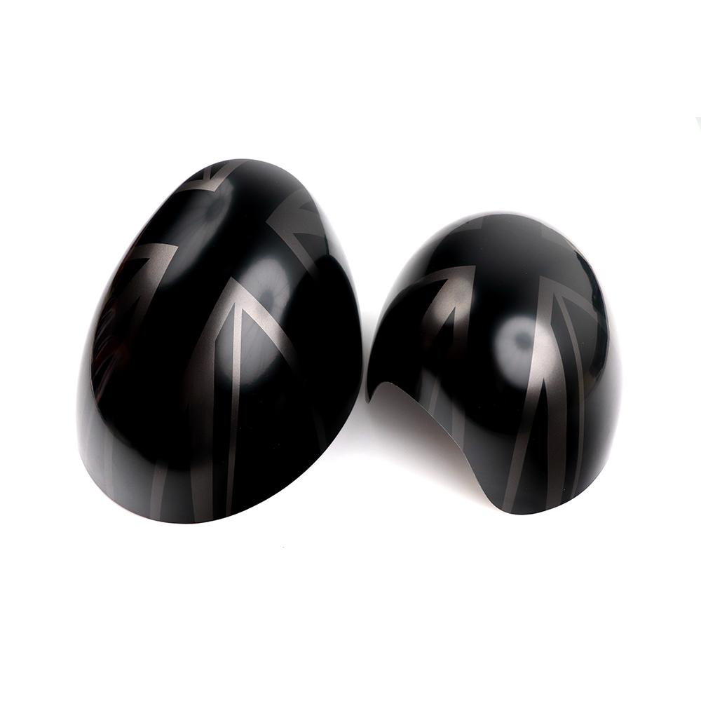 For Mini Cooper One S JCW F54 F55 F56 F57 F60 Before July  The Black Flag Car Outside Rear View Mirror Covers Stickers